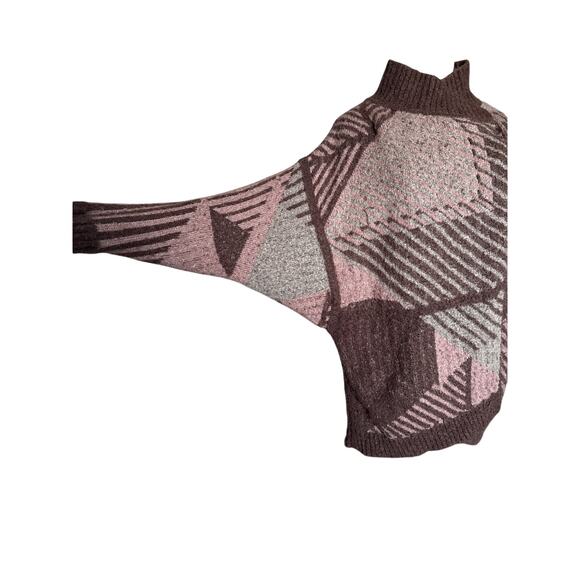 Prana Women’s Celandine Wool Blend Wrap Cardigan Sweater Size XS/S Pink/Brown - Picture 7 of 12